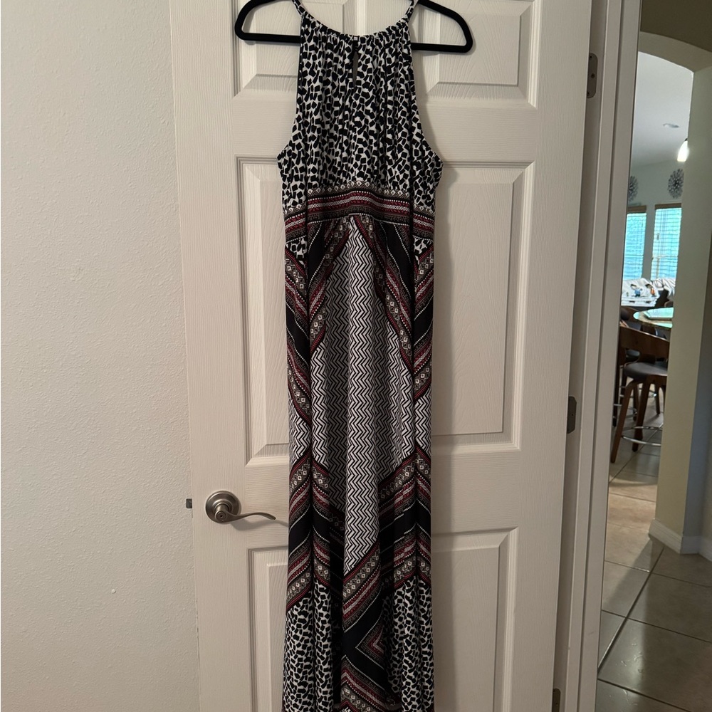 Black label by Chicos Maxi Dress worn once. Size 3
